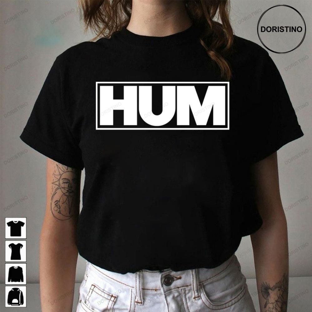 Hum White Logo Awesome Shirts